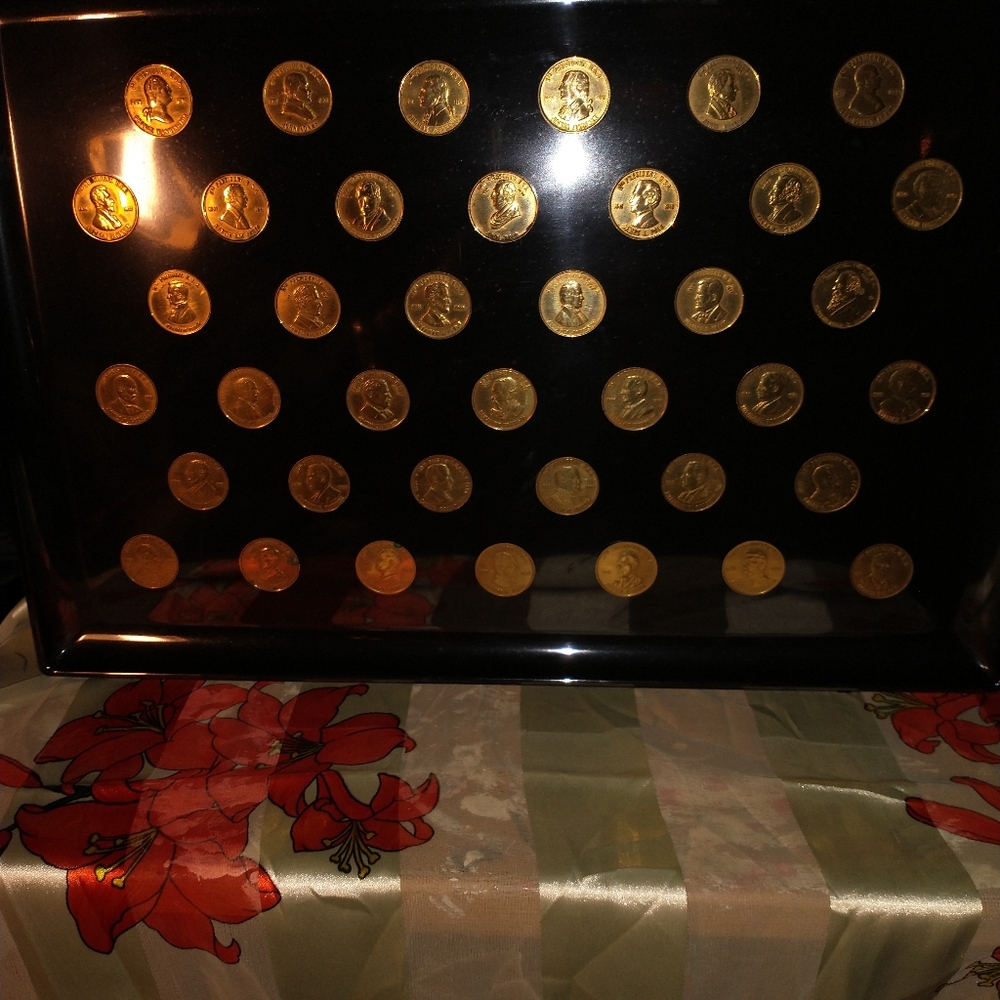 SPECTACULAR VINTAGE COUROC TRAY - Picture 10 of 16